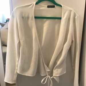 American Apparel. Low cut wrap-top